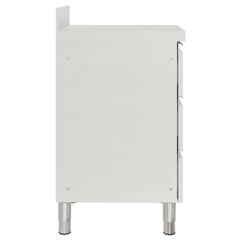 kommercielle køkkenskabe med 3 skuffer 2 stk. 50x60x96 cm