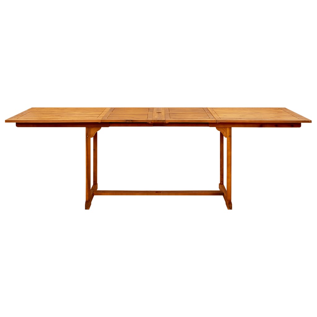 havebord (160-240)x100x75 cm massivt akacietræ