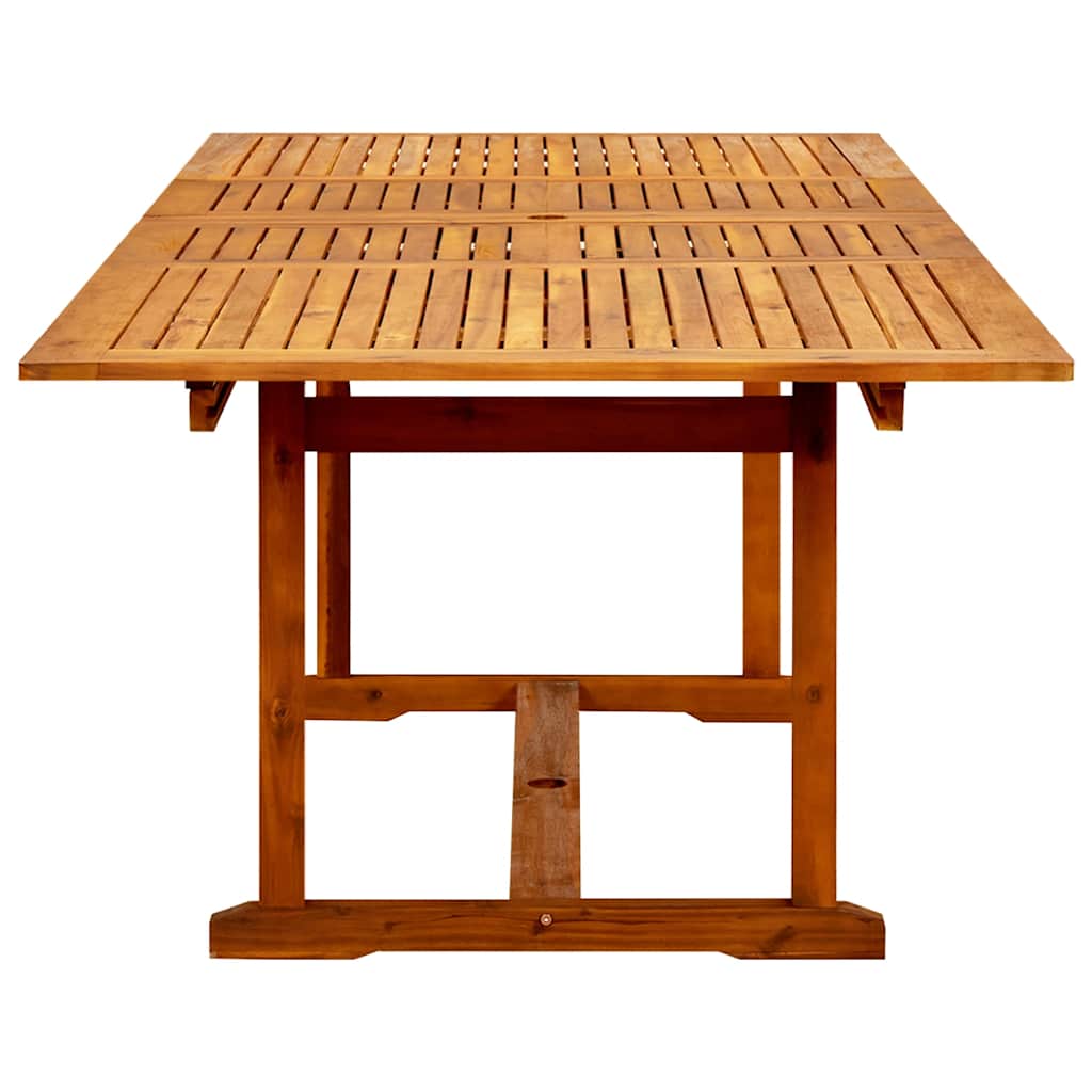 havebord (160-240)x100x75 cm massivt akacietræ