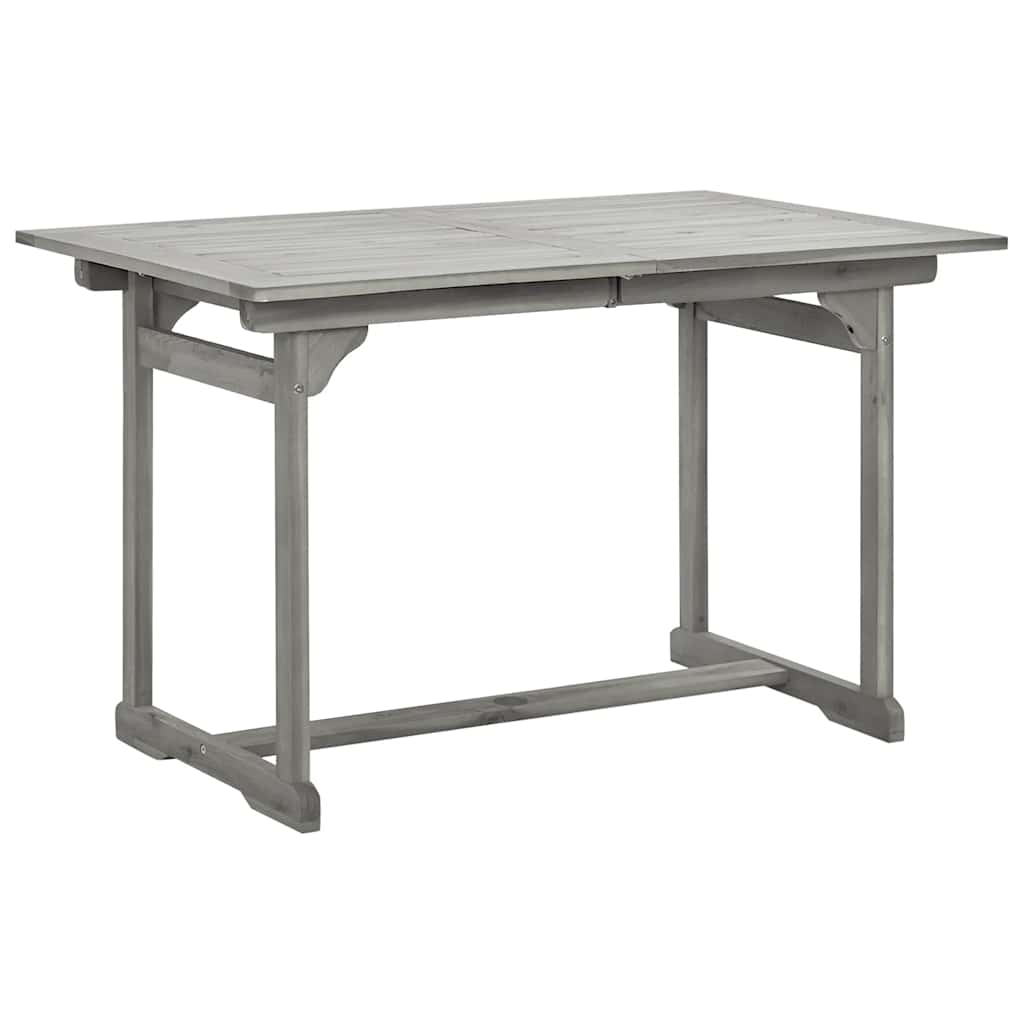 havebord (120-170)x80x75 cm massivt akacietræ