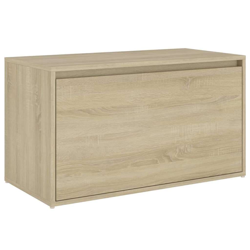 entrébænk 80x40x45 cm konstrueret træ sonoma-eg