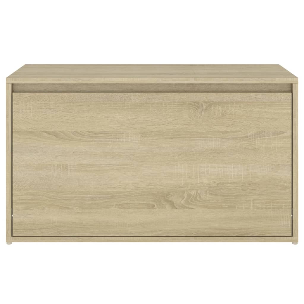 entrébænk 80x40x45 cm konstrueret træ sonoma-eg