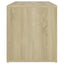 entrébænk 80x40x45 cm konstrueret træ sonoma-eg