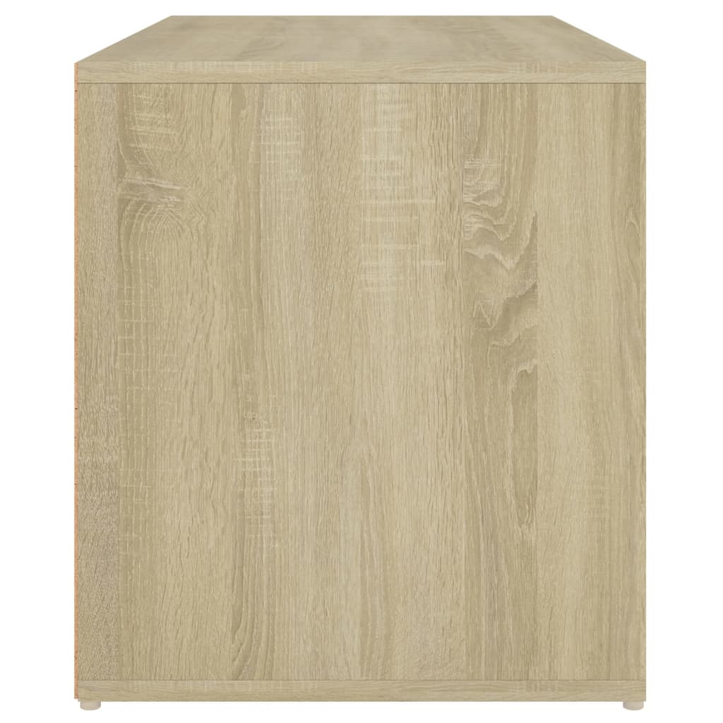 entrébænk 80x40x45 cm konstrueret træ sonoma-eg