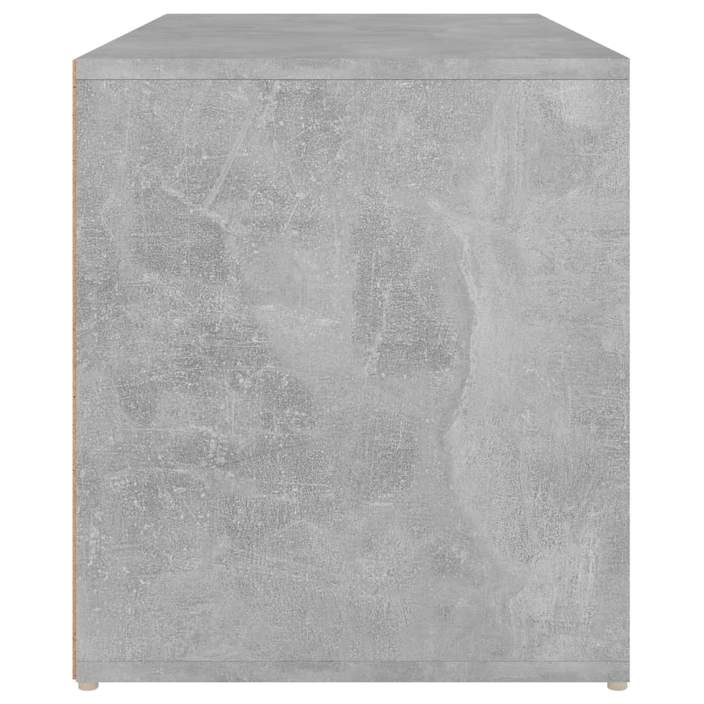 entrébænk 80x40x45 cm konstrueret træ betongrå