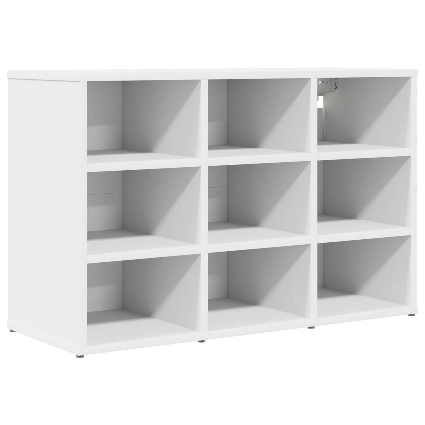 Sko skab 77,5 x 30 x 51 cm Konstrueret træ Hvid