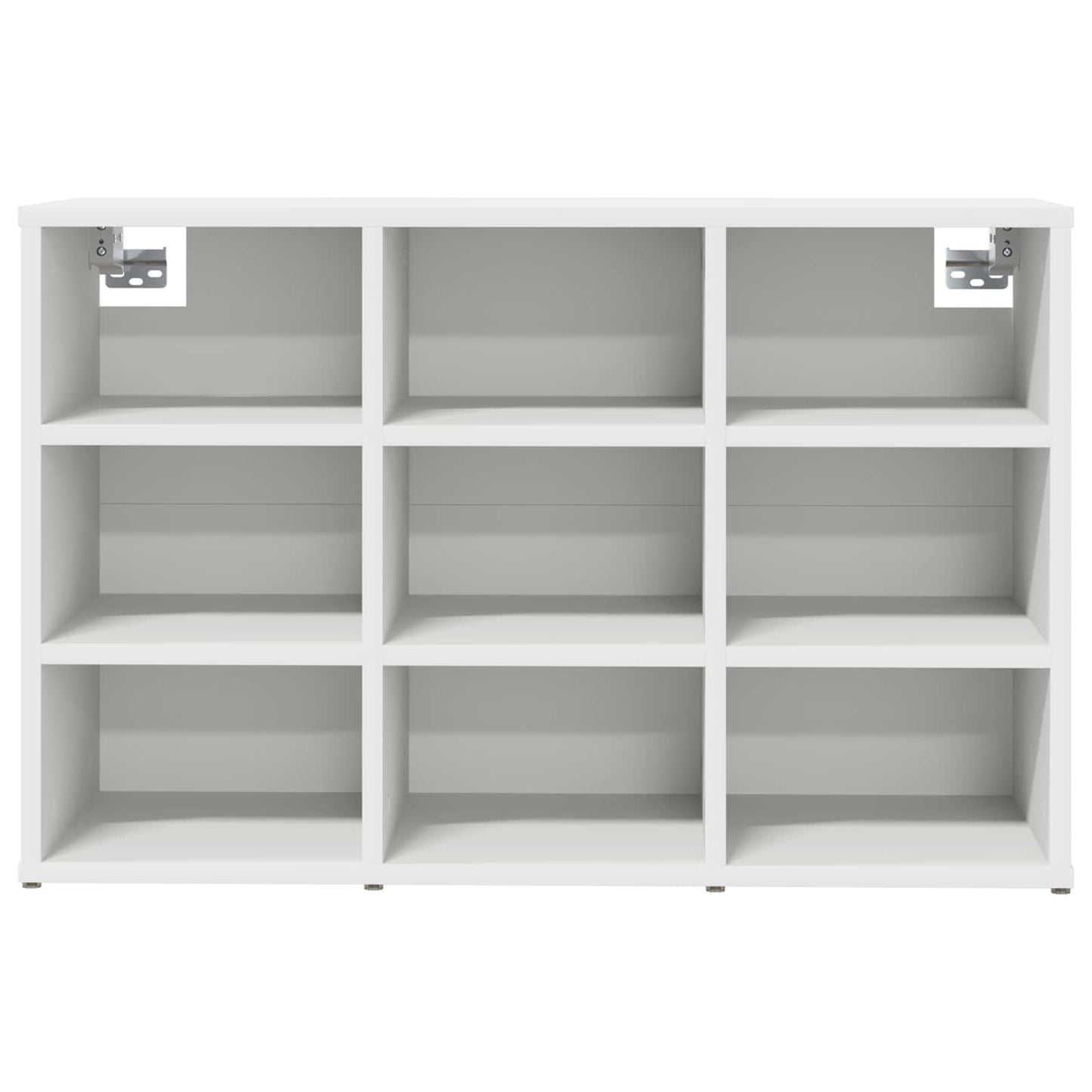 Sko skab 77,5 x 30 x 51 cm Konstrueret træ Hvid
