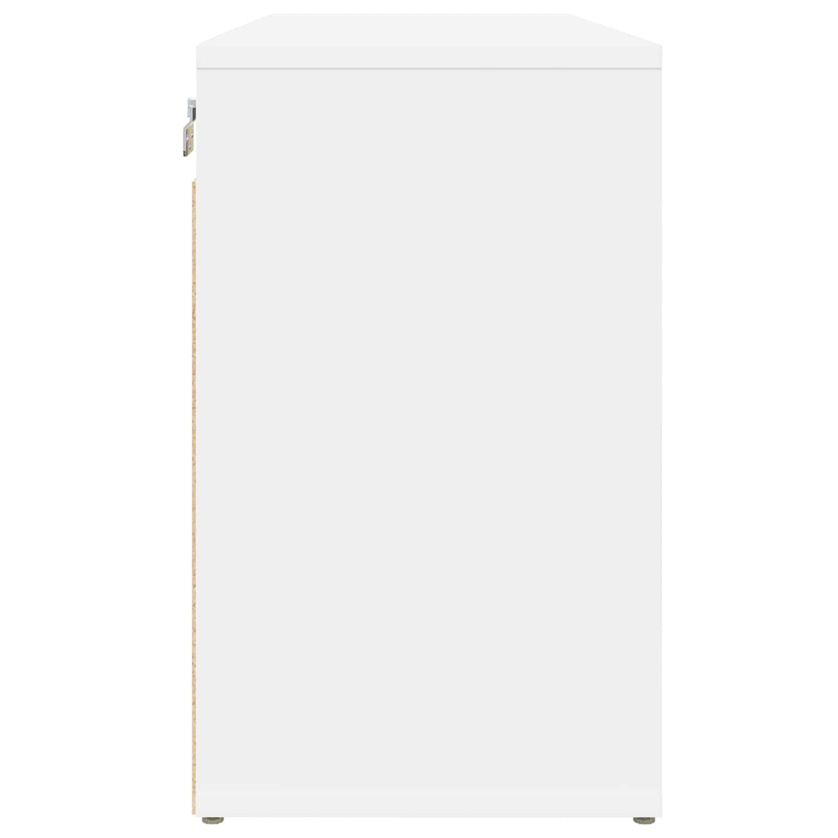 Sko skab 77,5 x 30 x 51 cm Konstrueret træ Hvid