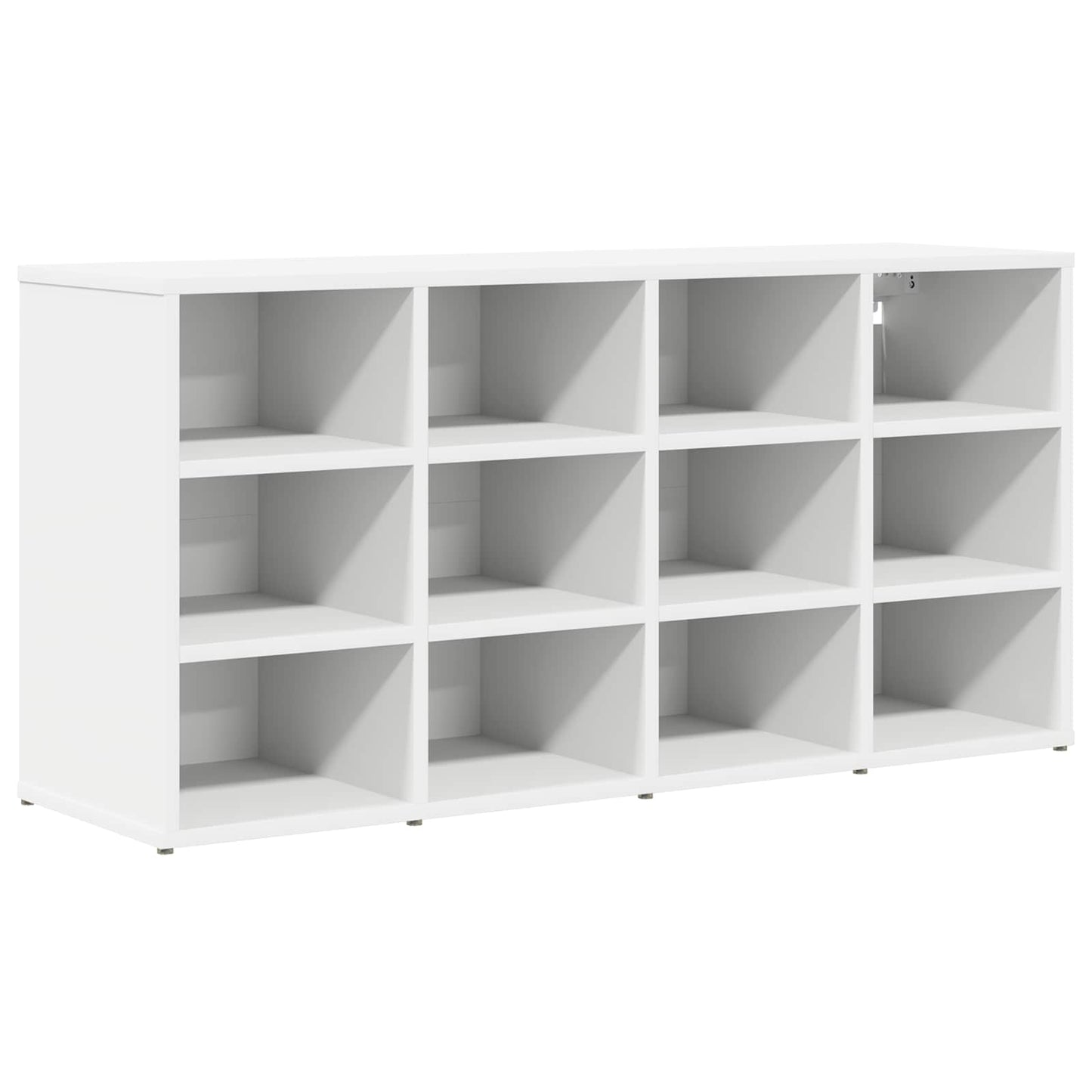 Sko skab 103 x 30 x 51 cm Konstrueret træ Hvid