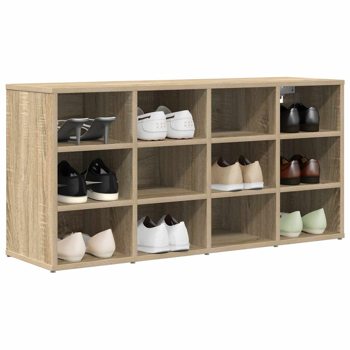 Sko skab 103 x 30 x 51 cm Konstrueret træ Sonoma-eg