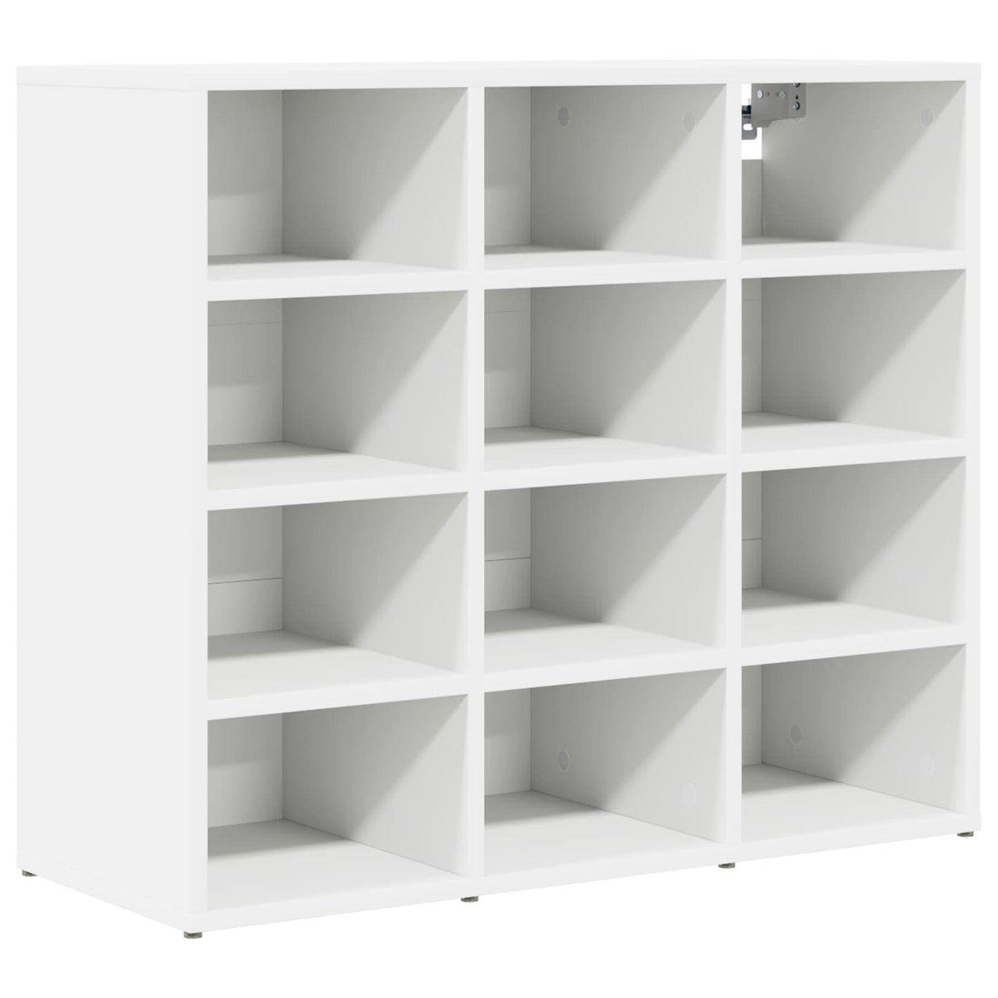 Sko skab 77,5 x 30 x 67 cm Konstrueret træ Hvid