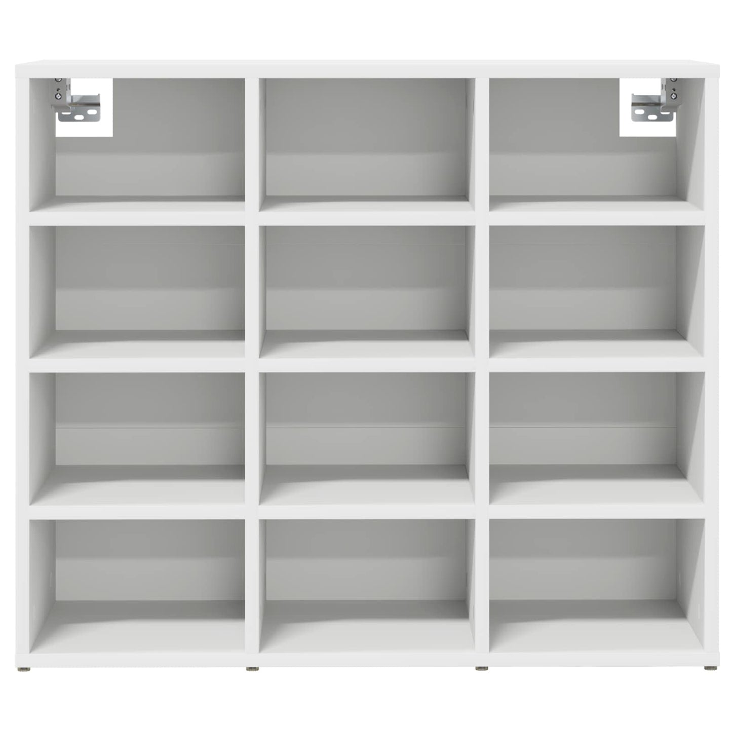 Sko skab 77,5 x 30 x 67 cm Konstrueret træ Hvid
