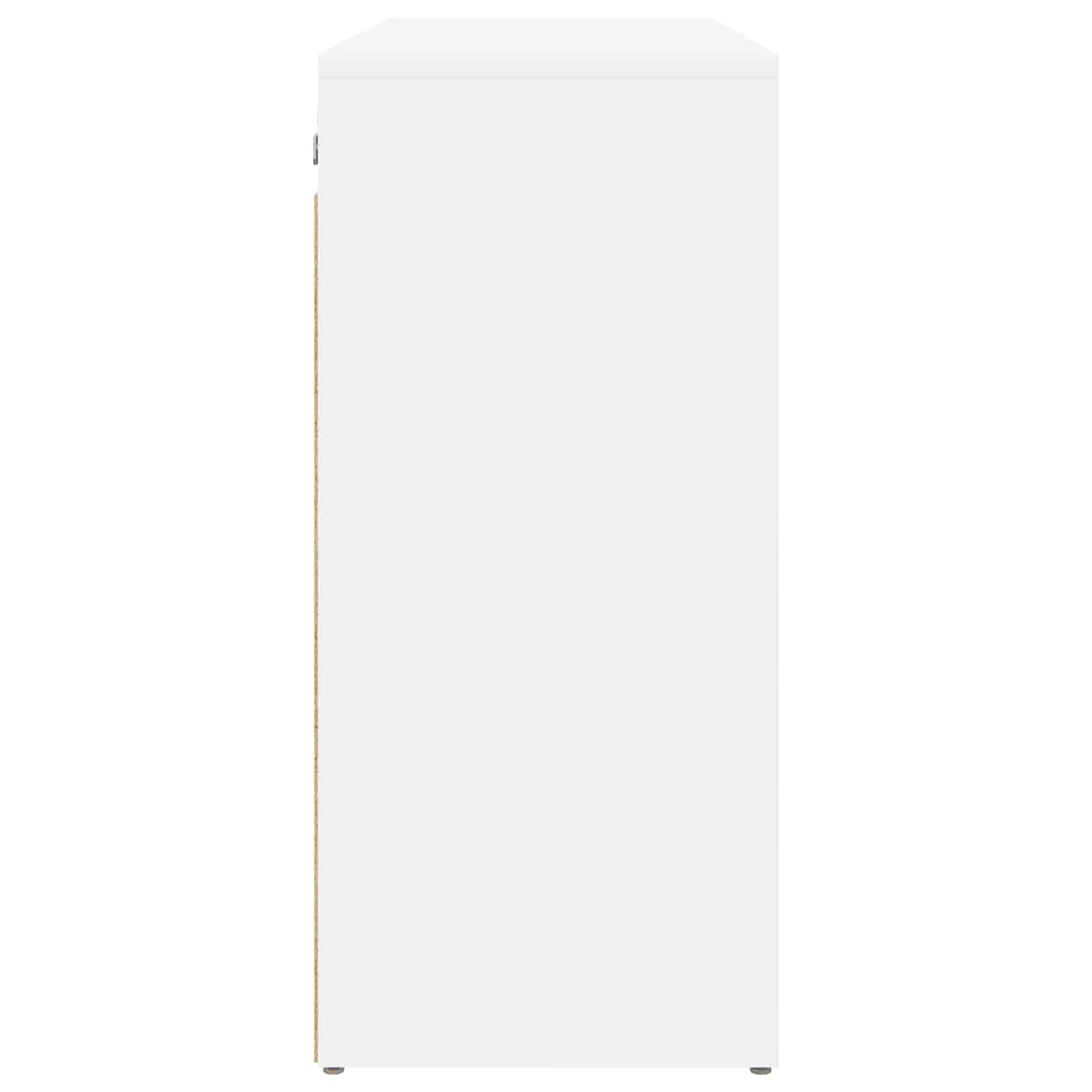 Sko skab 77,5 x 30 x 67 cm Konstrueret træ Hvid
