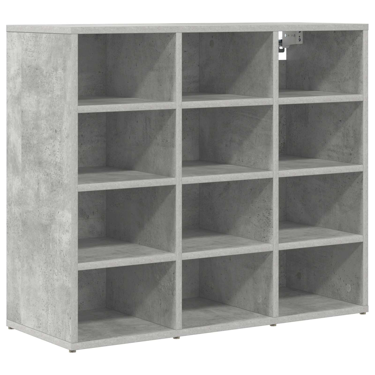 Sko skab 77,5 x 30 x 67 cm Konstrueret træ Betongrå