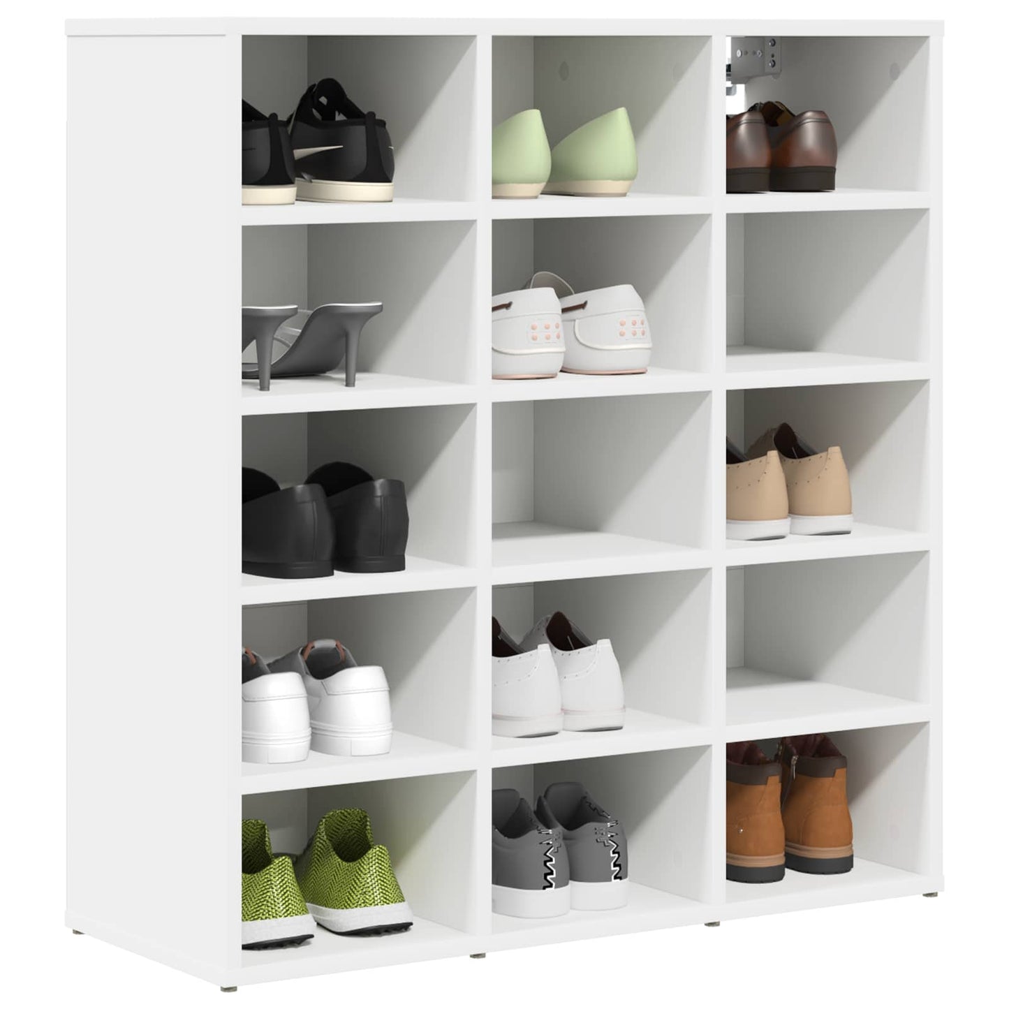 Sko skab 77,5 x 30 x 83,5 cm Konstrueret træ Hvid