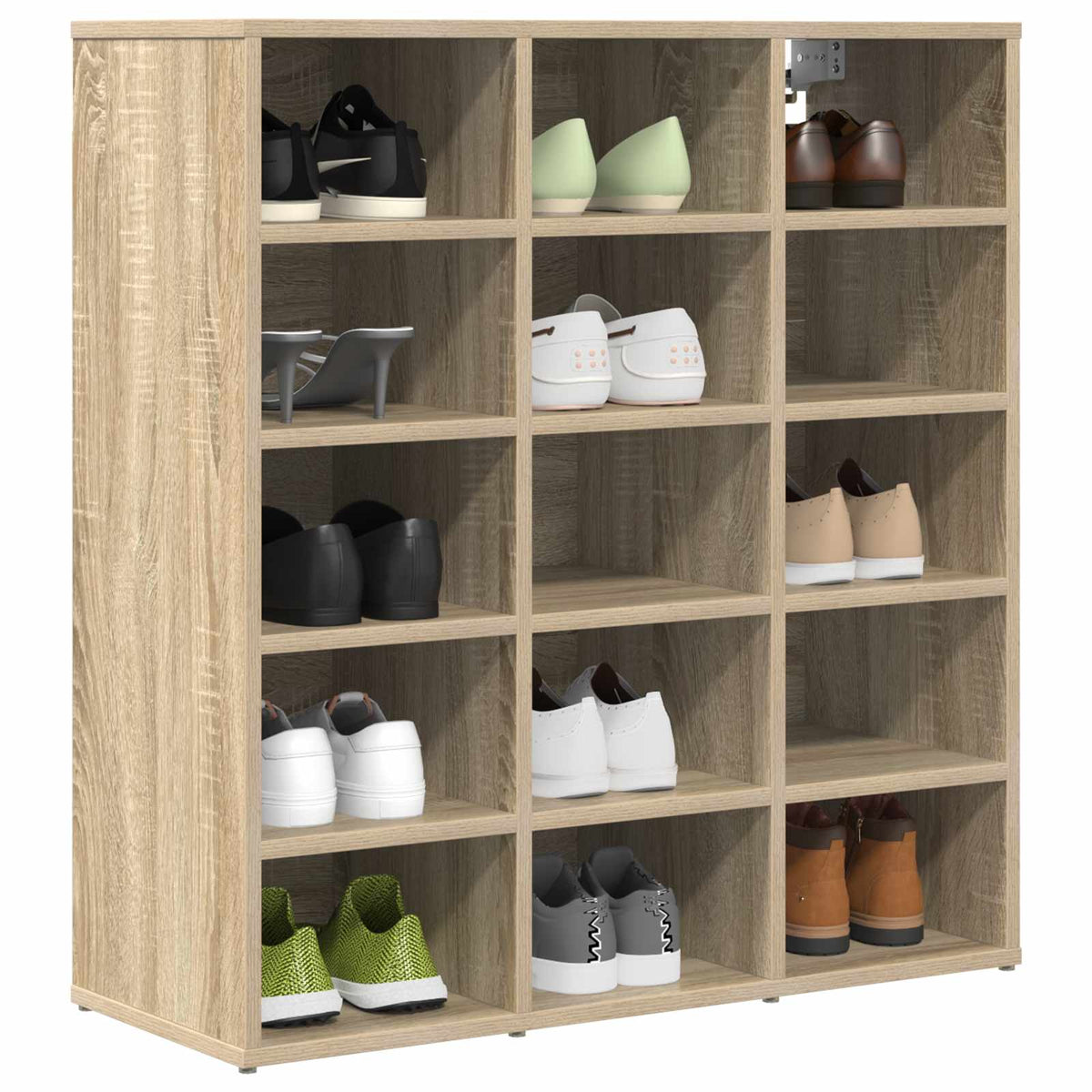 Sko skab 77,5 x 30 x 83,5 cm Konstrueret træ Sonoma-eg