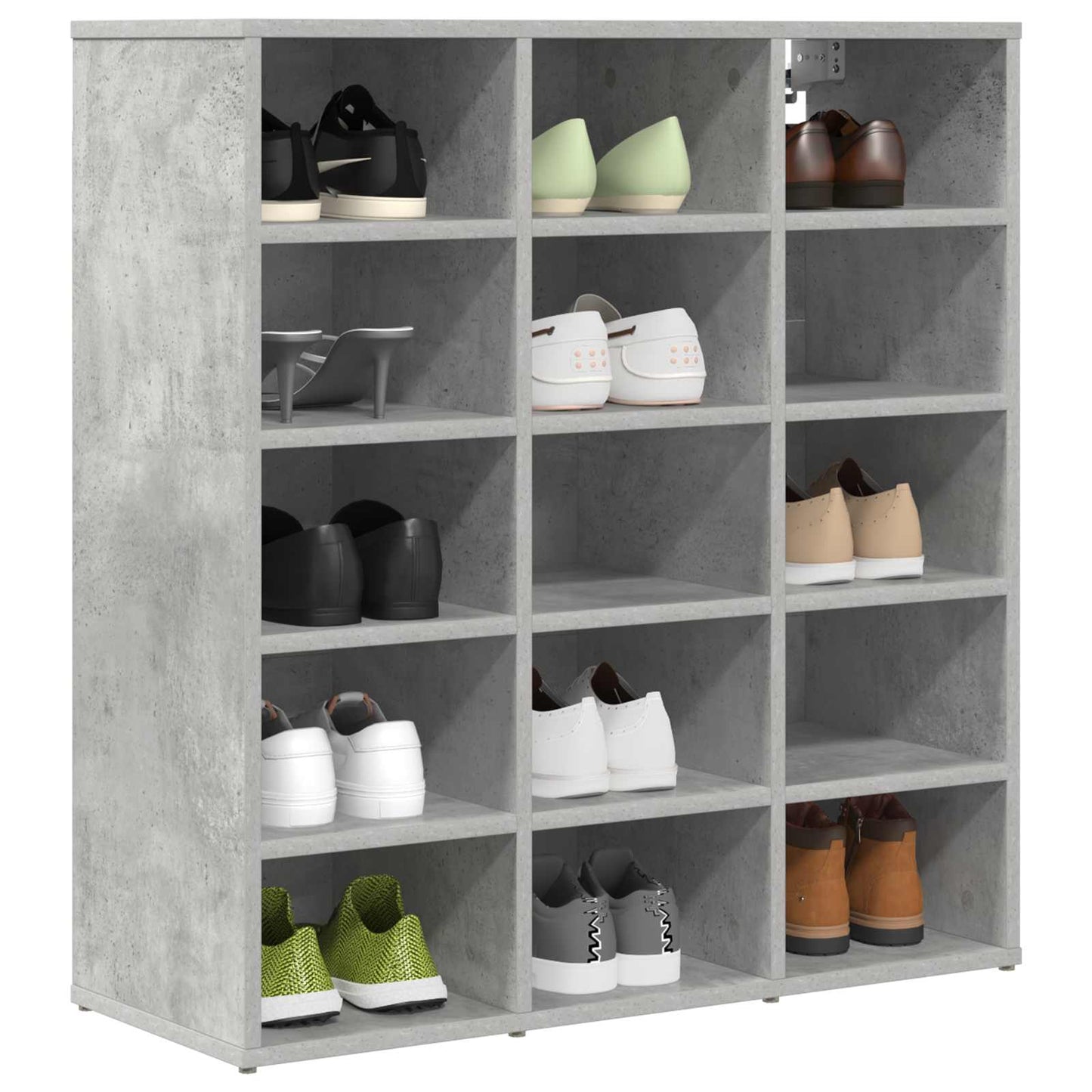 Sko skab 77,5 x 30 x 83,5 cm Konstrueret træ Betongrå