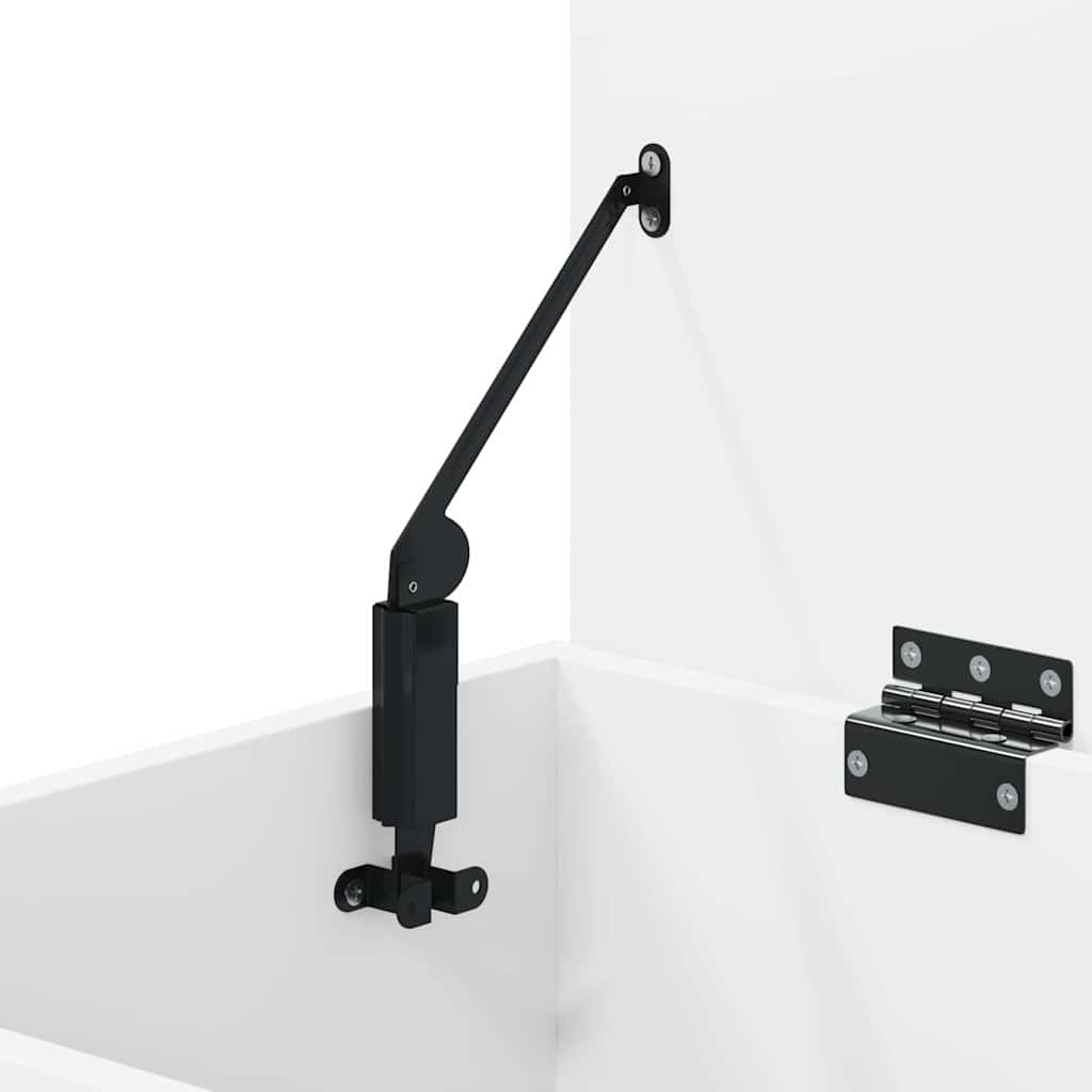 skobænk 60x30x45 cm konstrueret træ hvid