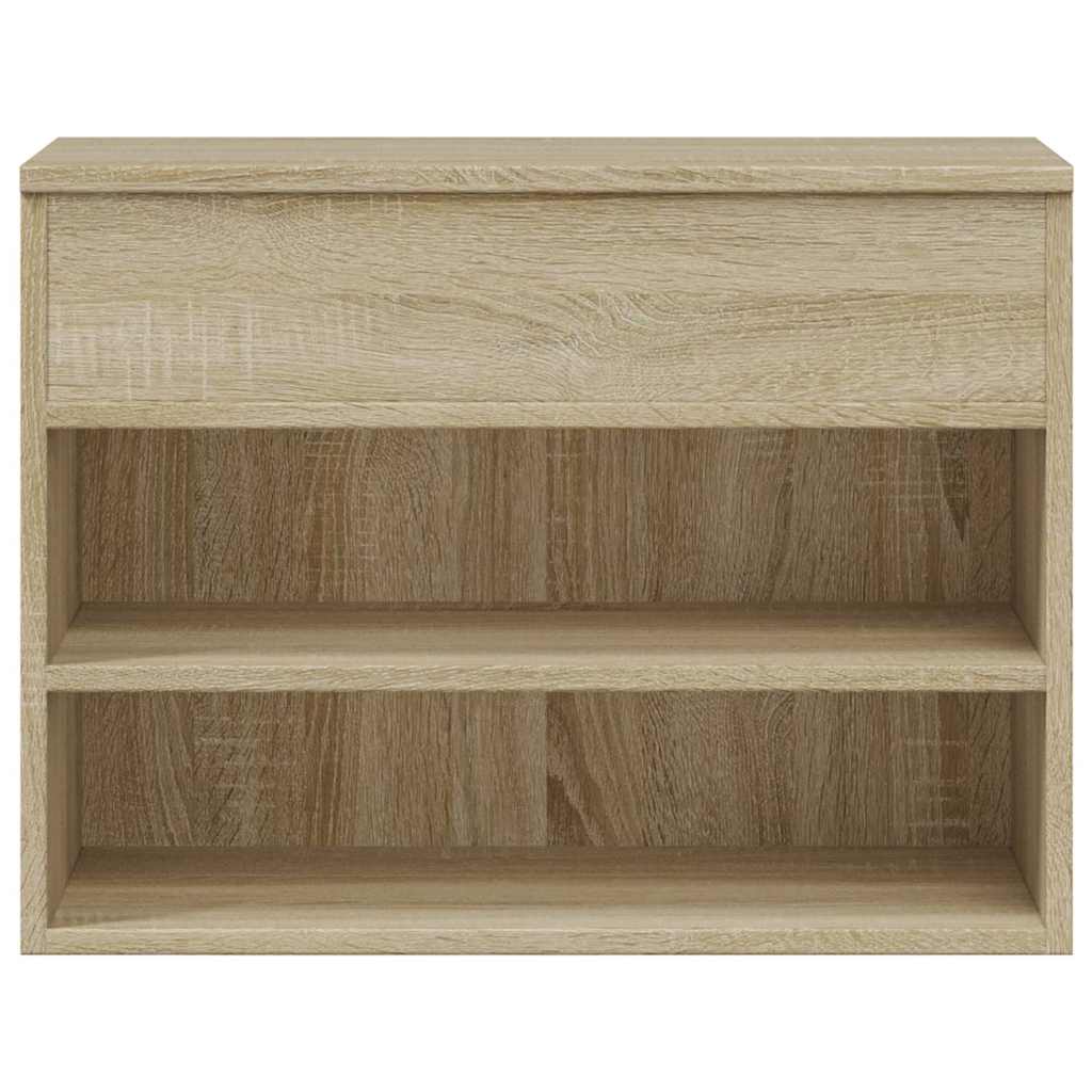 skobænk 60x30x45 cm konstrueret træ sonoma-eg