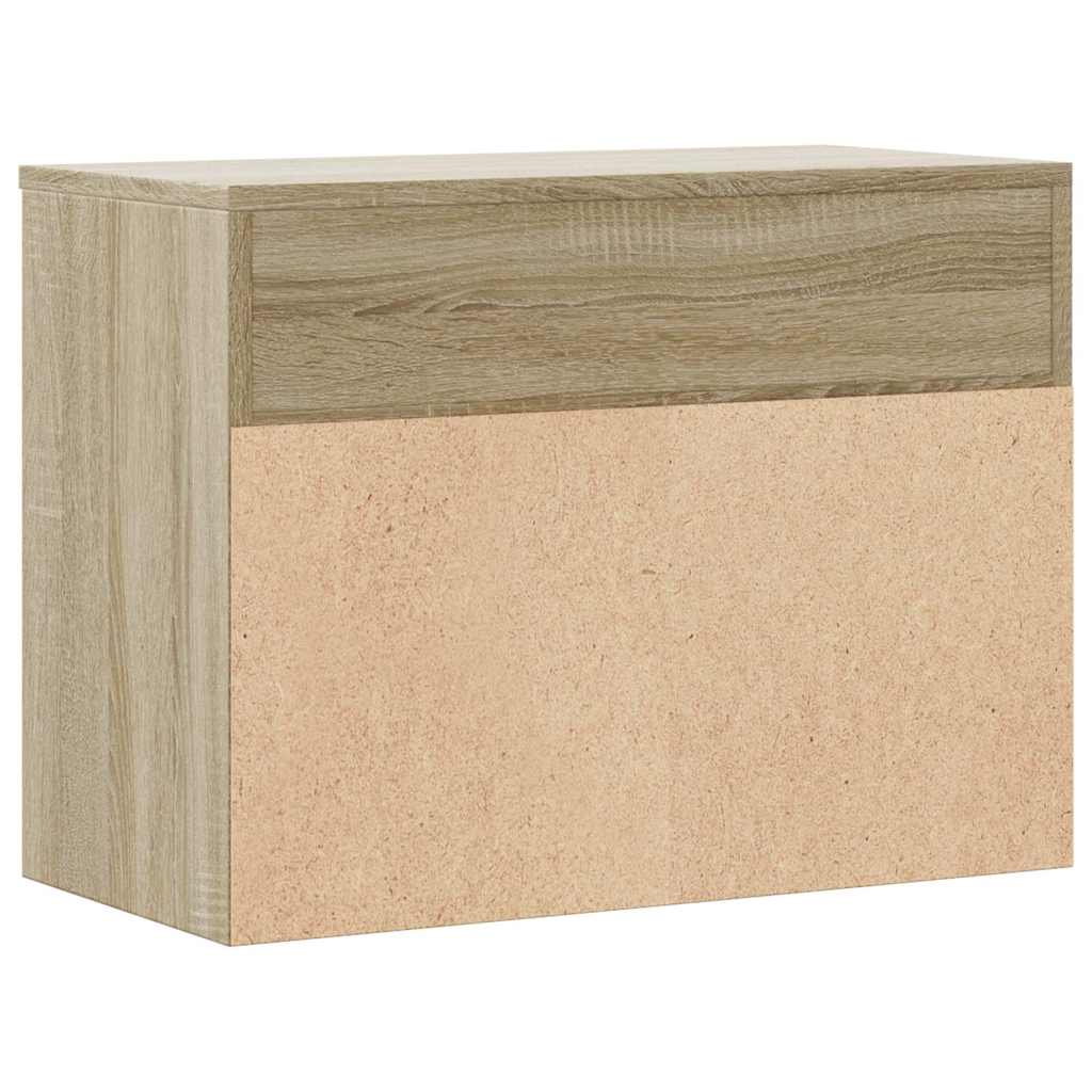 skobænk 60x30x45 cm konstrueret træ sonoma-eg