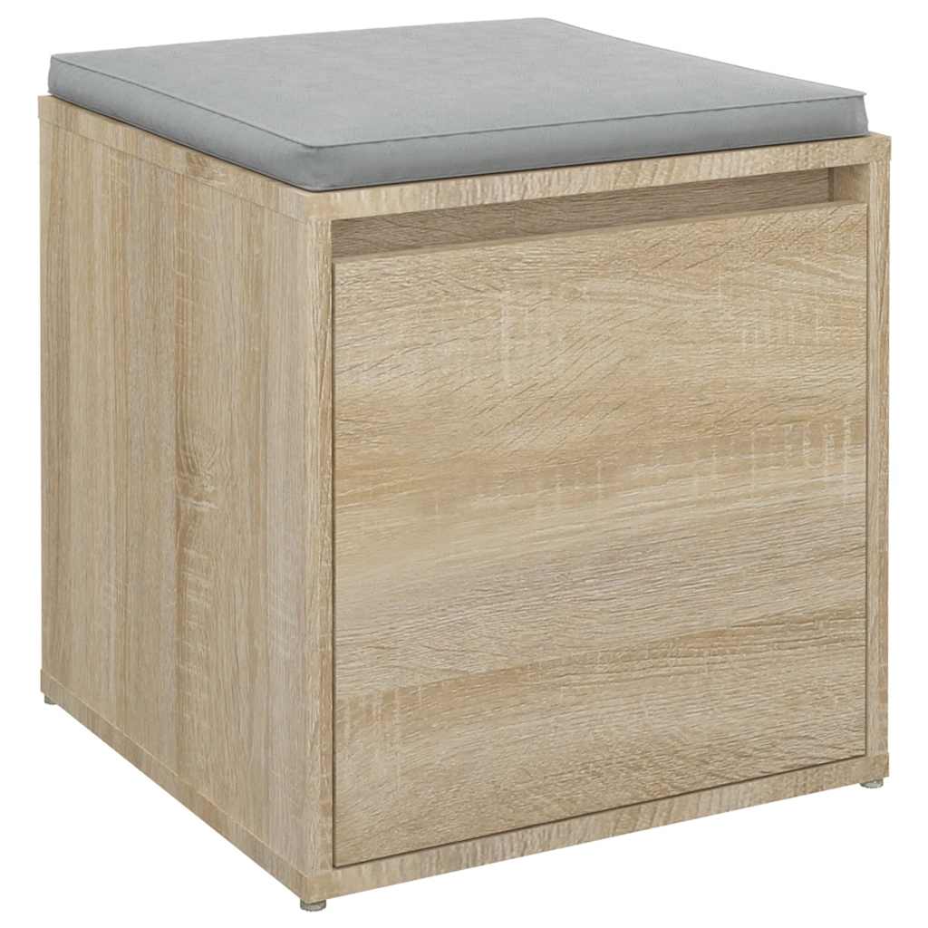 opbevaringsskab 40,5x40x40 cm konstrueret træ sonoma-eg