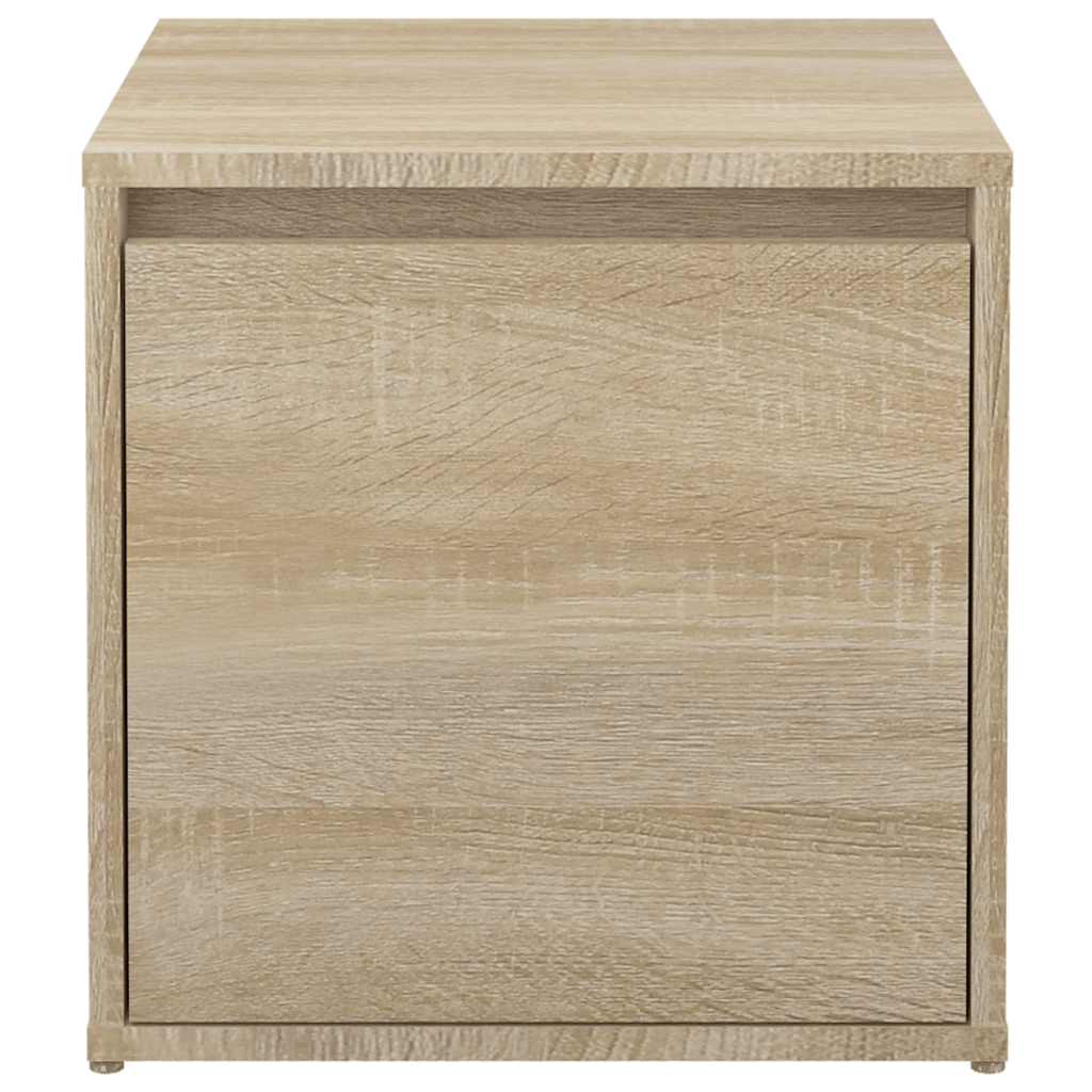 opbevaringsskab 40,5x40x40 cm konstrueret træ sonoma-eg