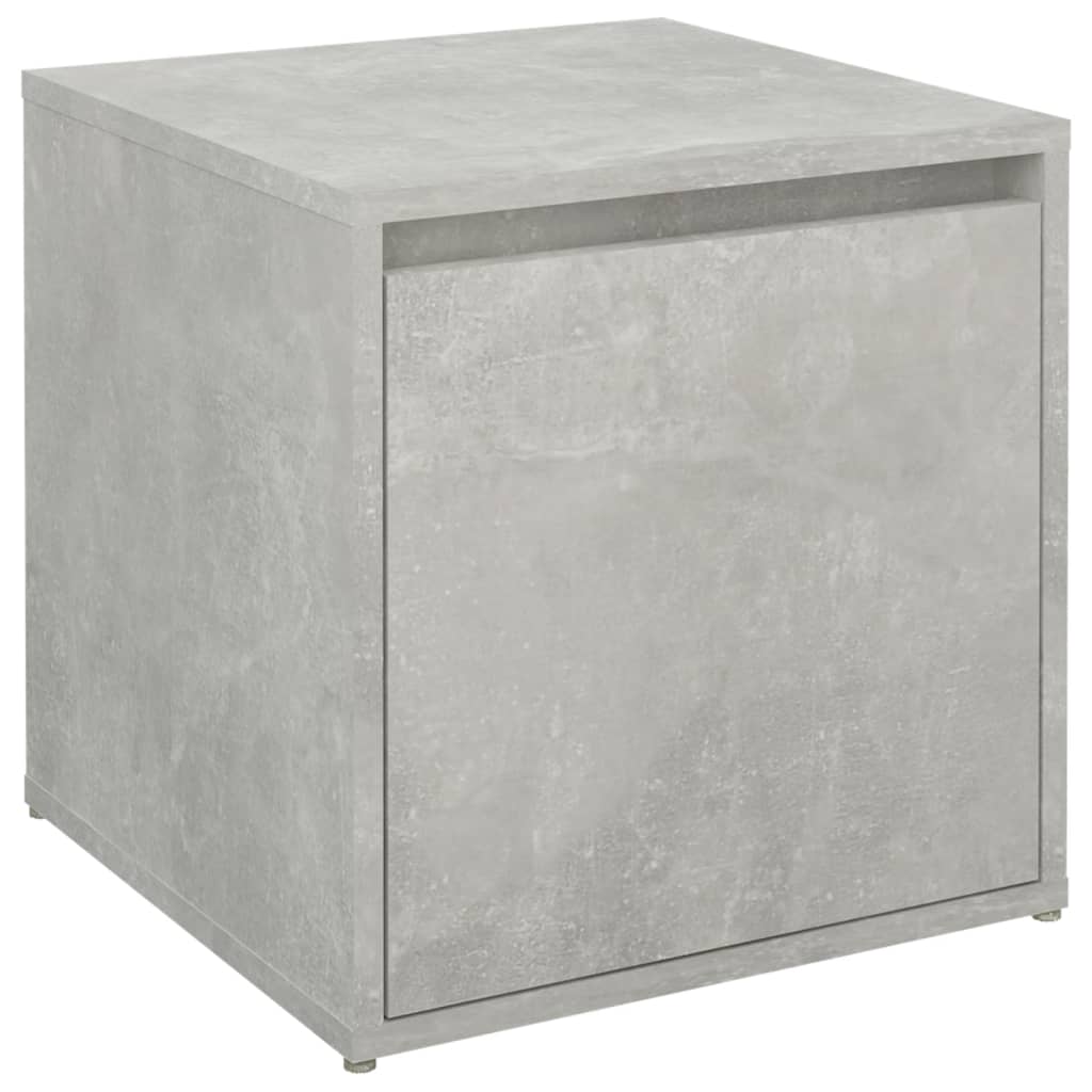 opbevaringsskab 40,5x40x40 cm konstrueret træ betongrå