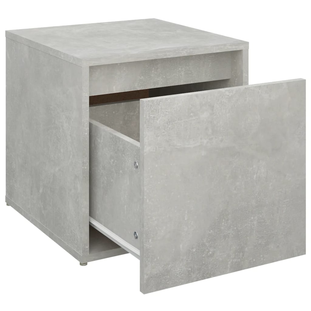 opbevaringsskab 40,5x40x40 cm konstrueret træ betongrå