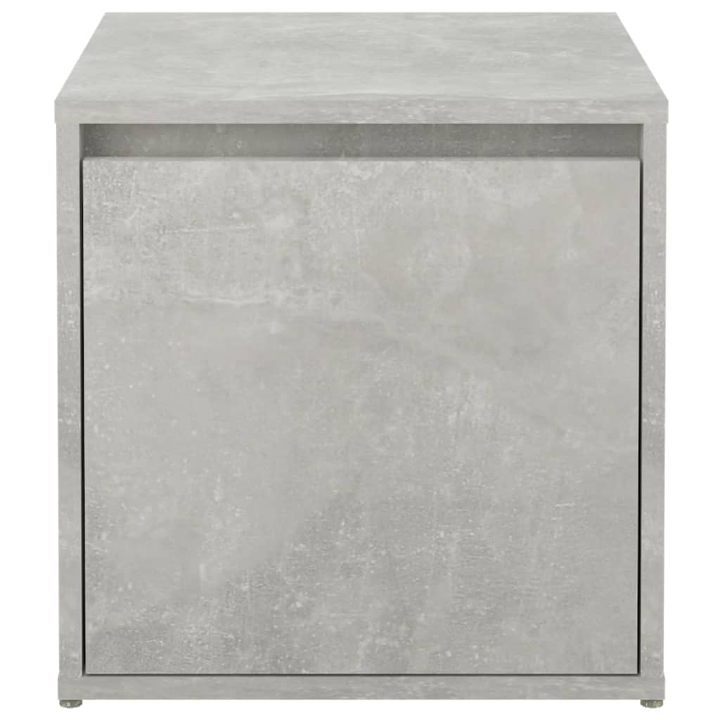 opbevaringsskab 40,5x40x40 cm konstrueret træ betongrå