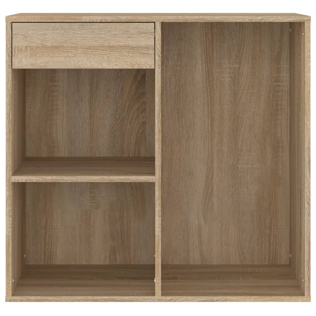 badeværelsesskab 80x40x75 cm konstrueret træ sonoma-eg