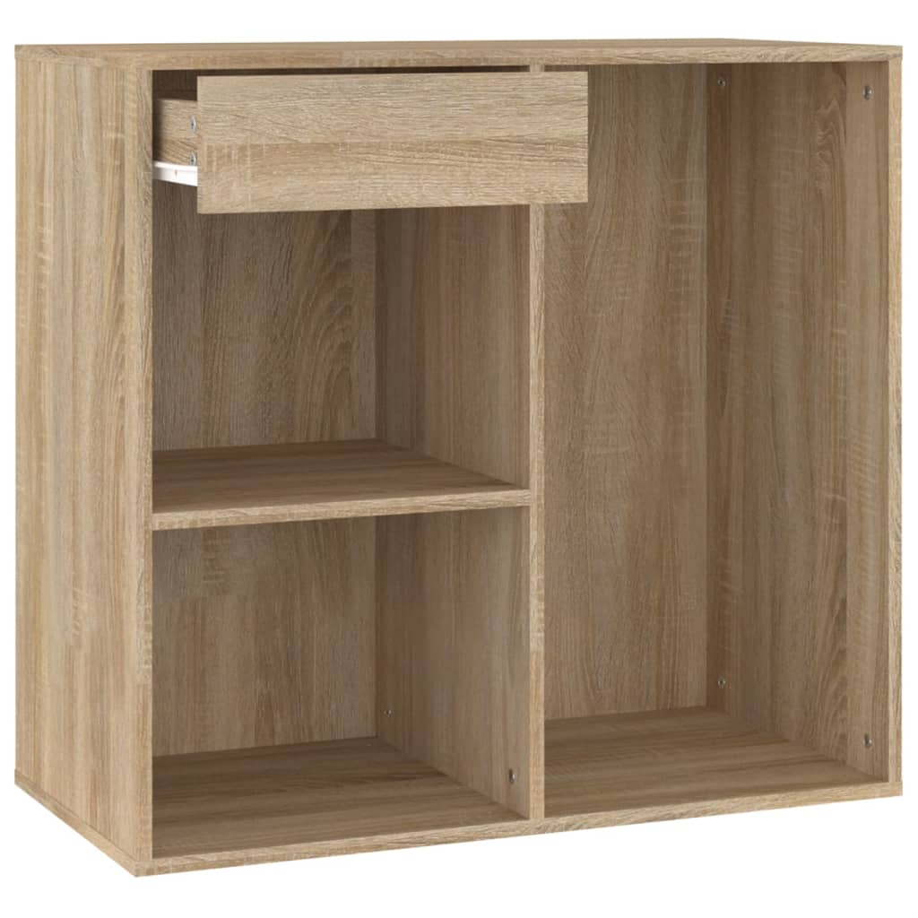 badeværelsesskab 80x40x75 cm konstrueret træ sonoma-eg