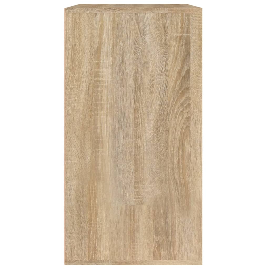 badeværelsesskab 80x40x75 cm konstrueret træ sonoma-eg