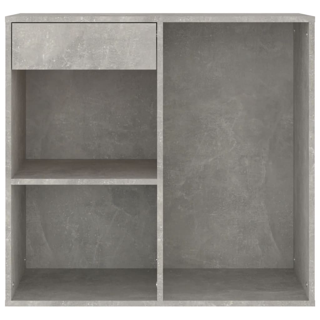 badeværelsesskab 80x40x75 cm konstrueret træ betongrå
