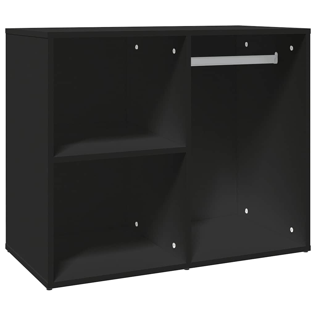 skab 80x40x65 cm konstrueret træ sort