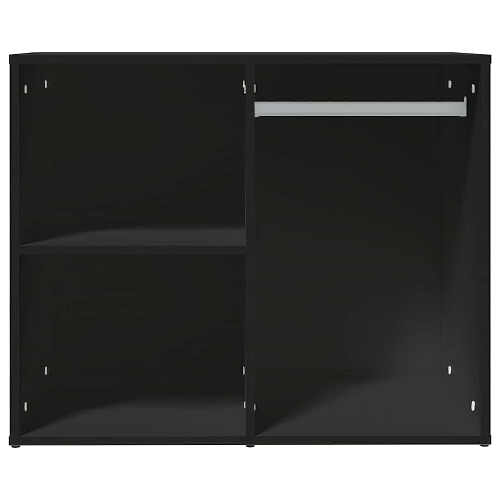 skab 80x40x65 cm konstrueret træ sort