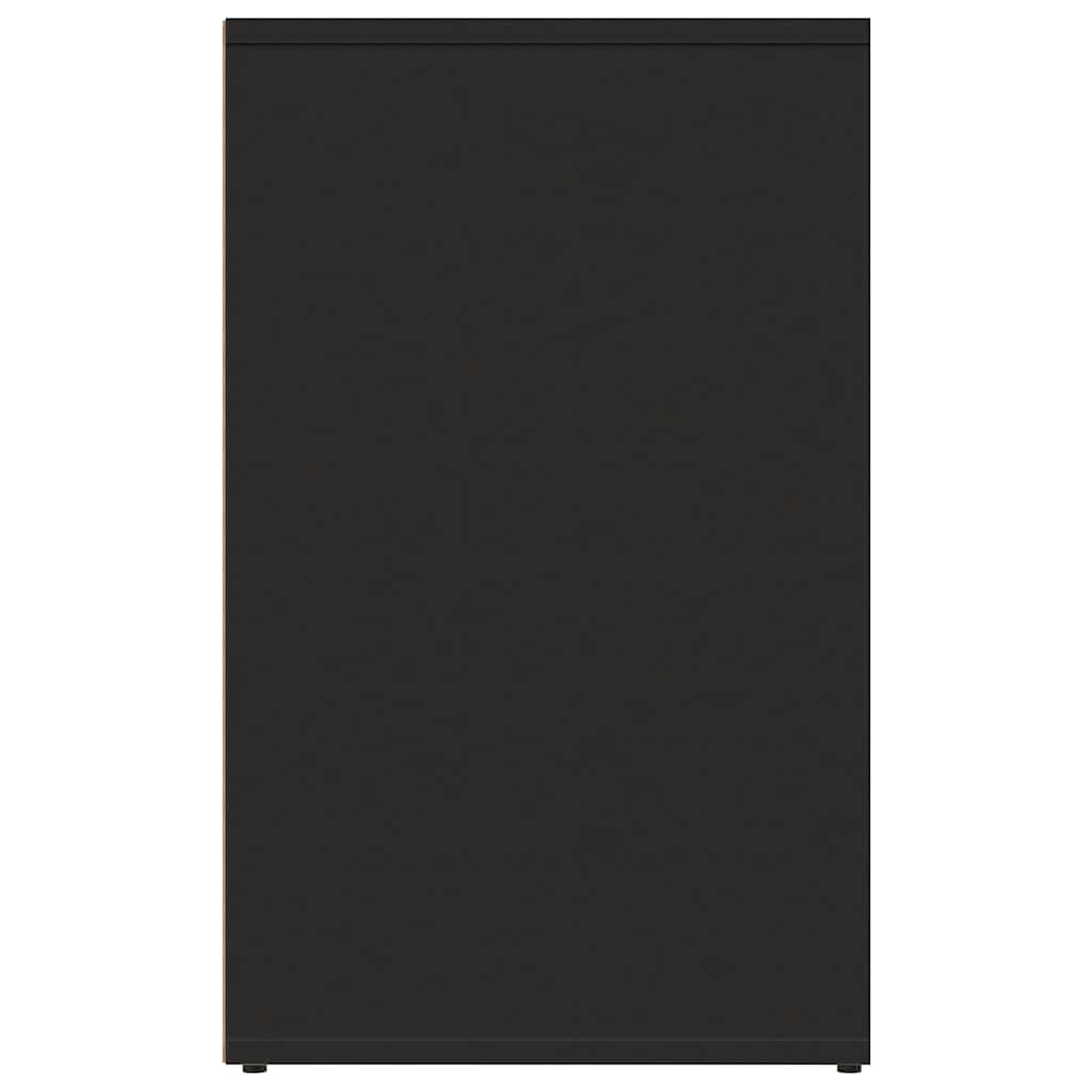 skab 80x40x65 cm konstrueret træ sort