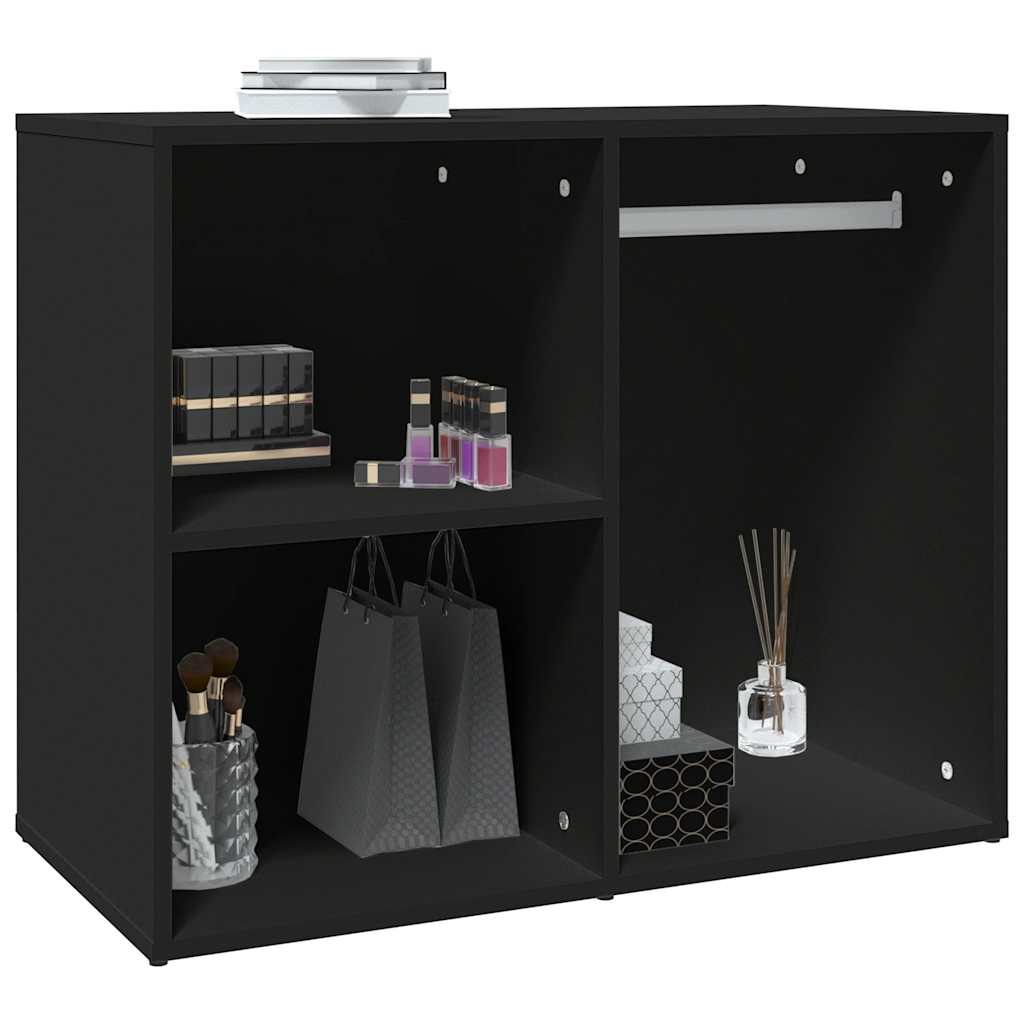 skab 80x40x65 cm konstrueret træ sort
