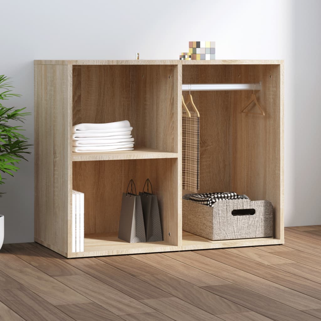 skab 80x40x65 cm konstrueret træ sonoma-eg