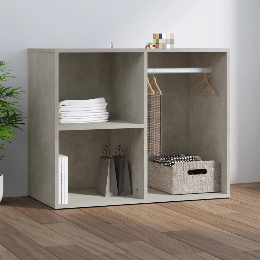 skab 80x40x65 cm konstrueret træ betongrå