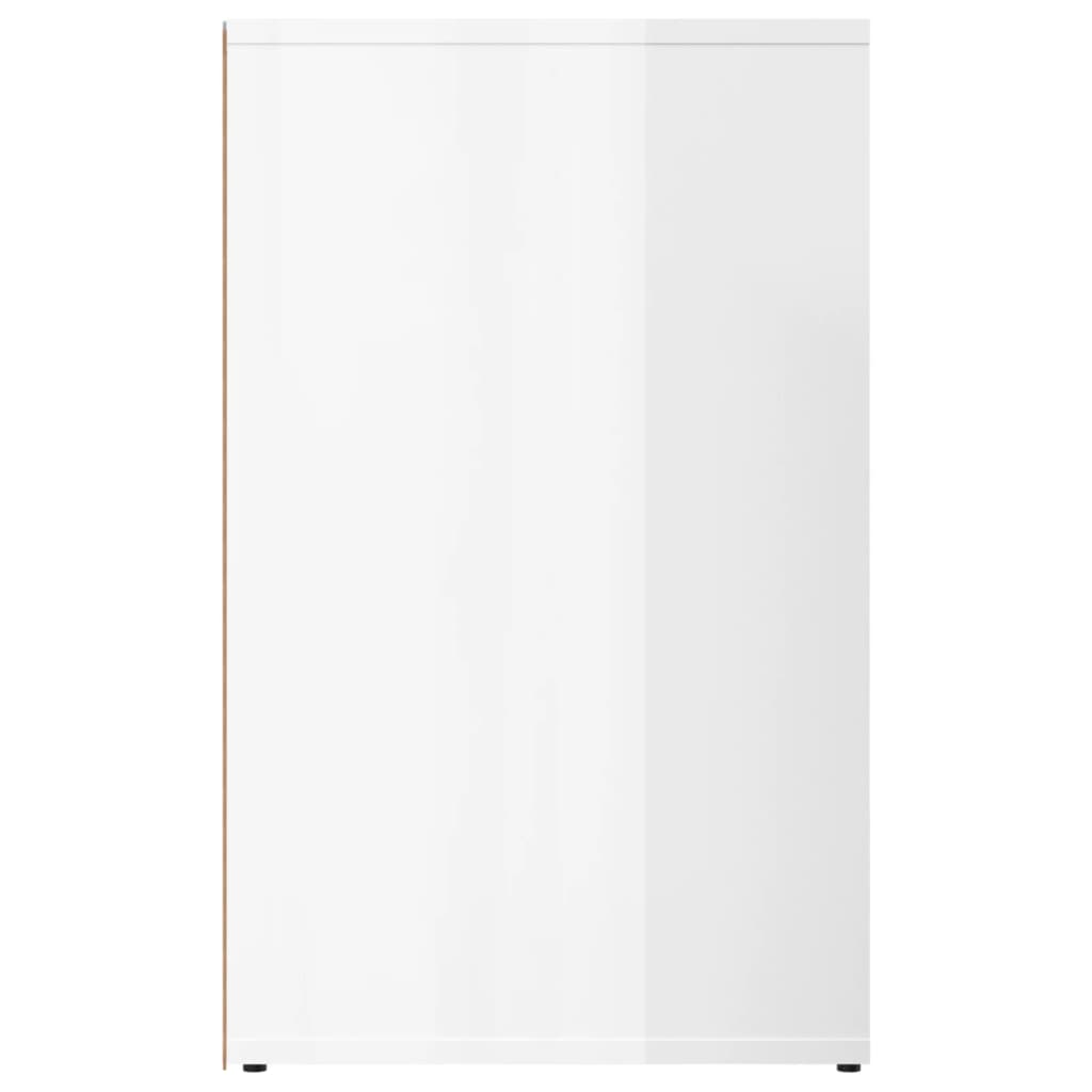 skab 80x40x65 cm konstrueret træ hvid højglans