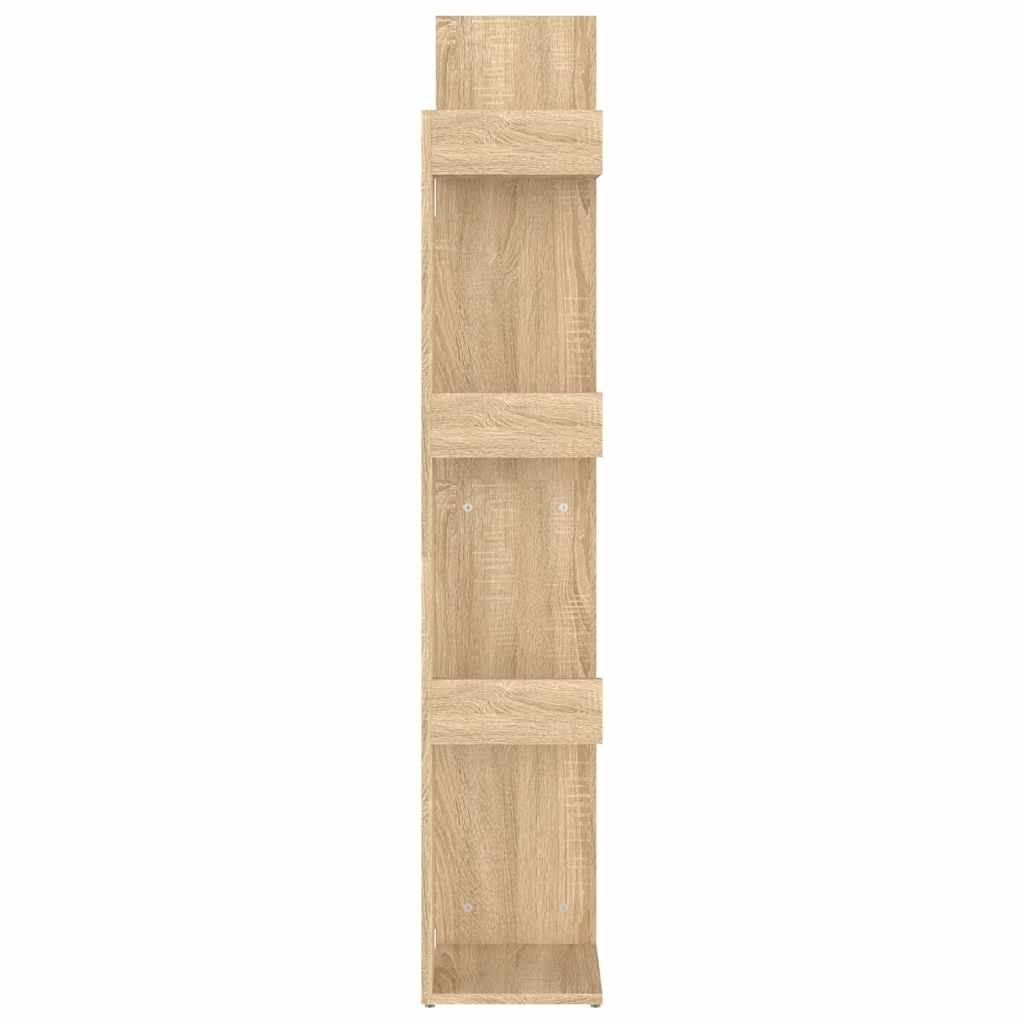 bogreol 48x25,5x140 cm konstrueret træ sonoma-eg