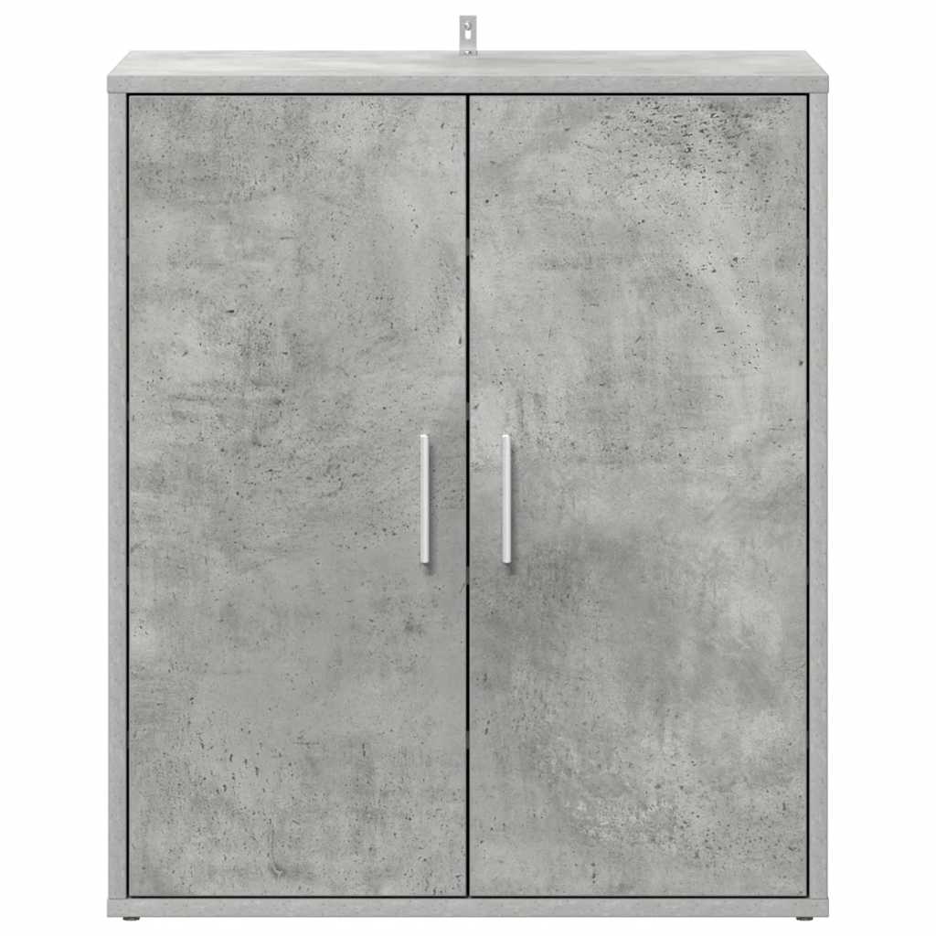 skoskab 60x35x70 cm konstrueret træ betongrå