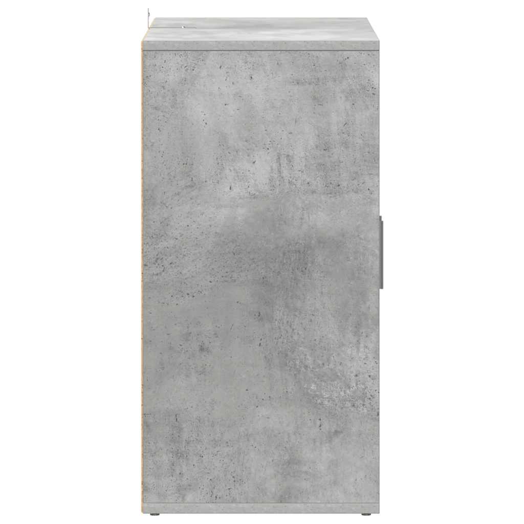 skoskab 60x35x70 cm konstrueret træ betongrå
