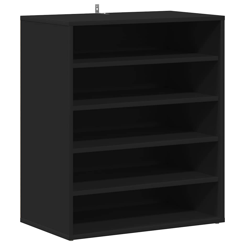 skoreol 60x35x70 cm konstrueret træ sort
