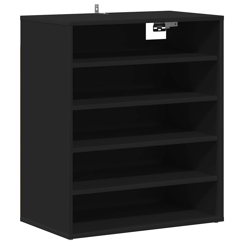 skoreol 60x35x70 cm konstrueret træ sort