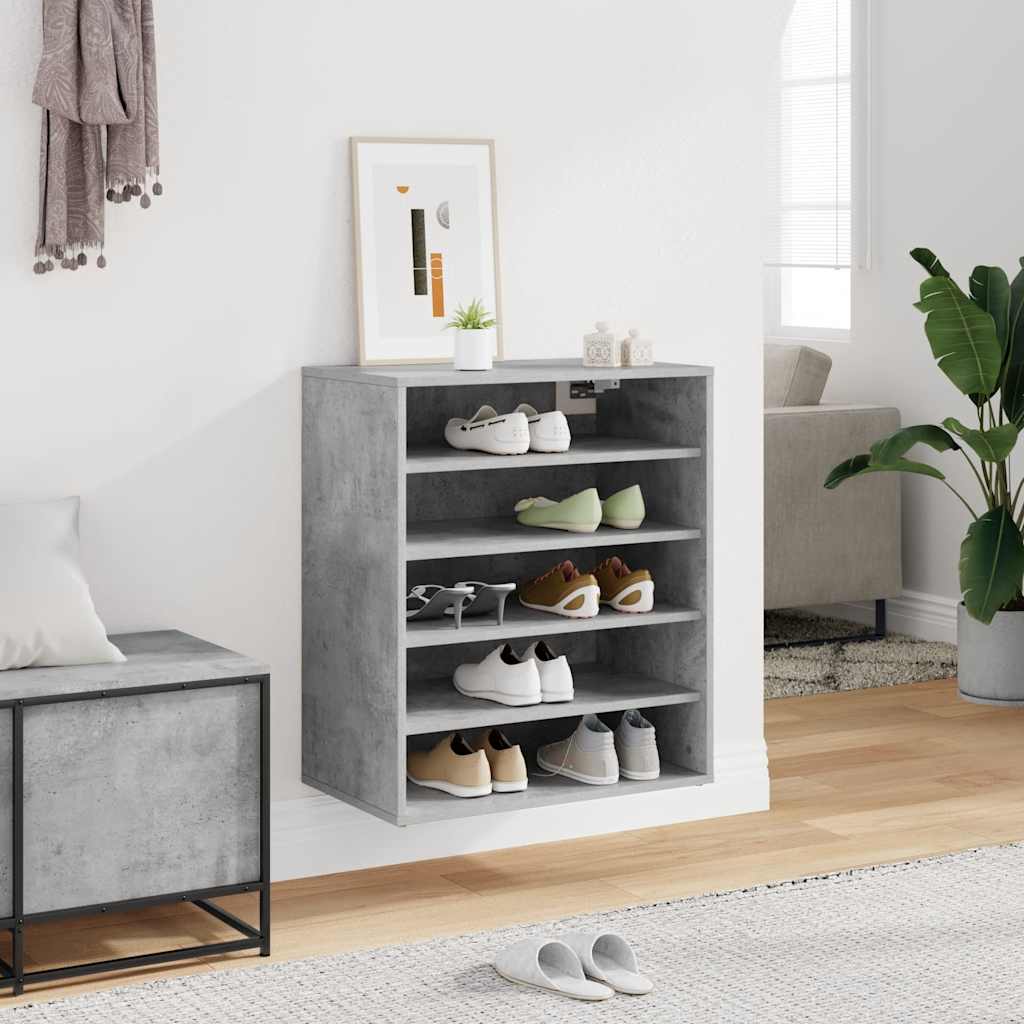 skoreol 60x35x70 cm konstrueret træ betongrå