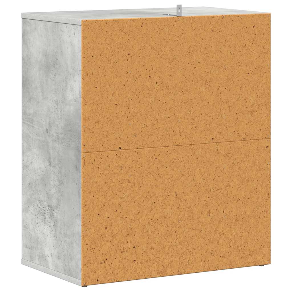 skoreol 60x35x70 cm konstrueret træ betongrå