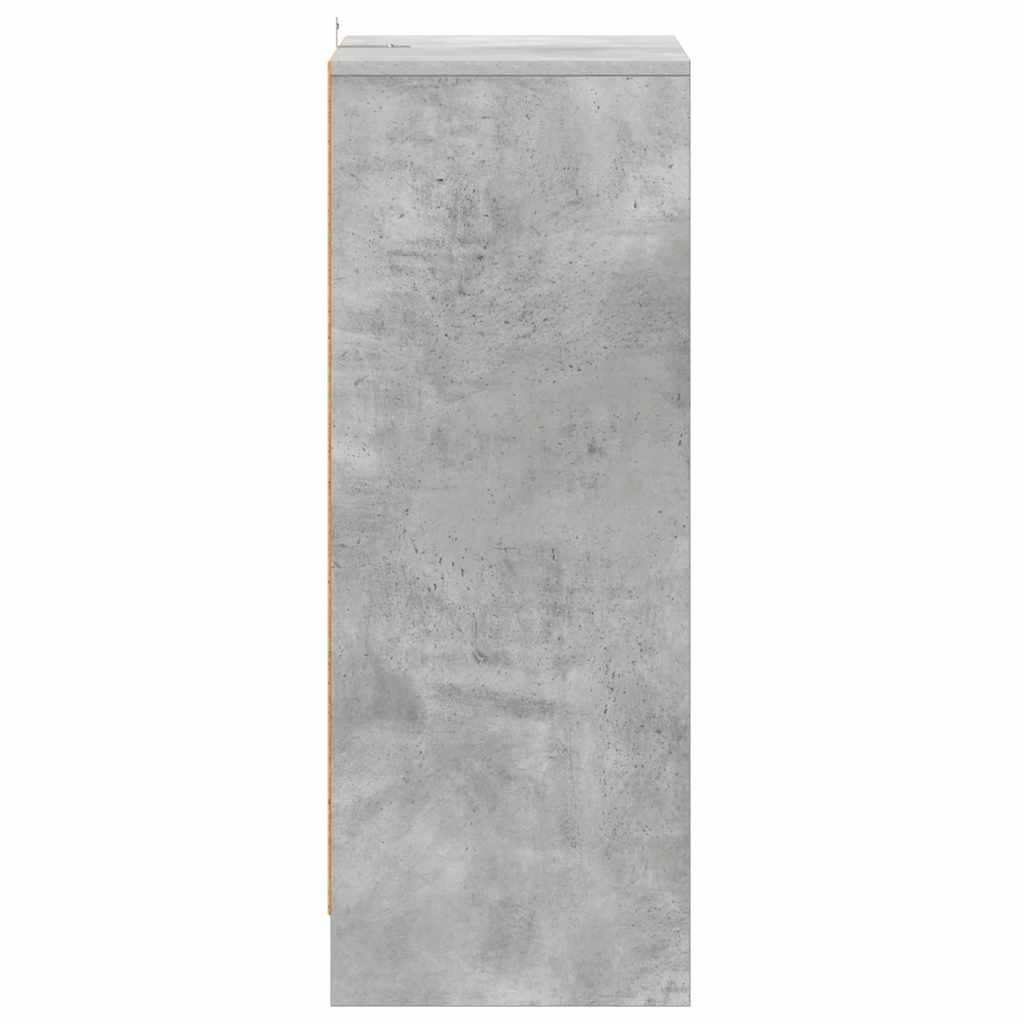 skoreol 60x35x92 cm konstrueret træ betongrå