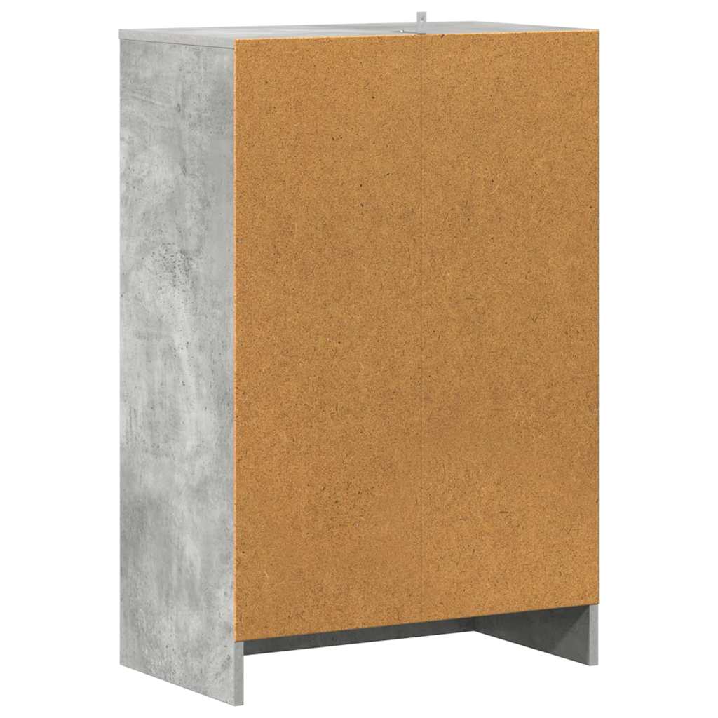 skoreol 60x35x92 cm konstrueret træ betongrå
