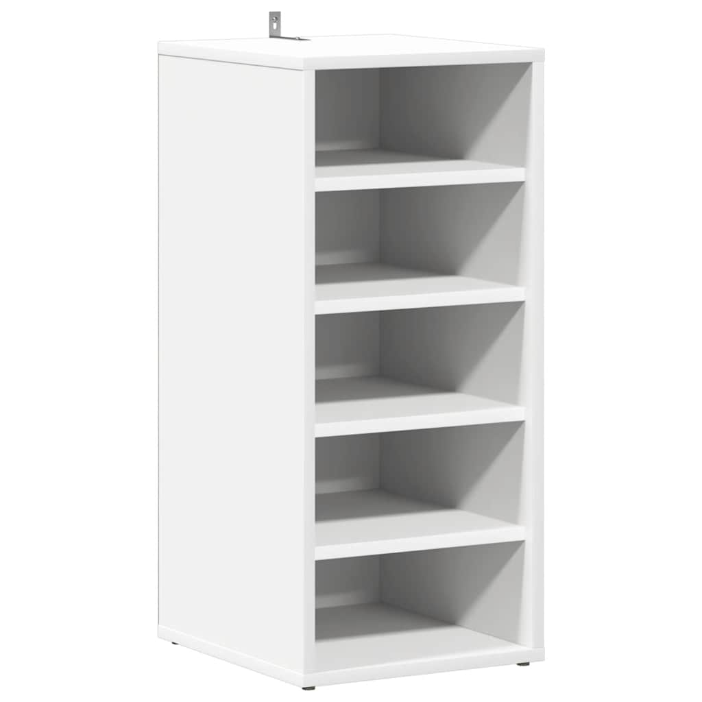 skoreoler 2 stk. 31,5x35x70 cm konstrueret træ hvid